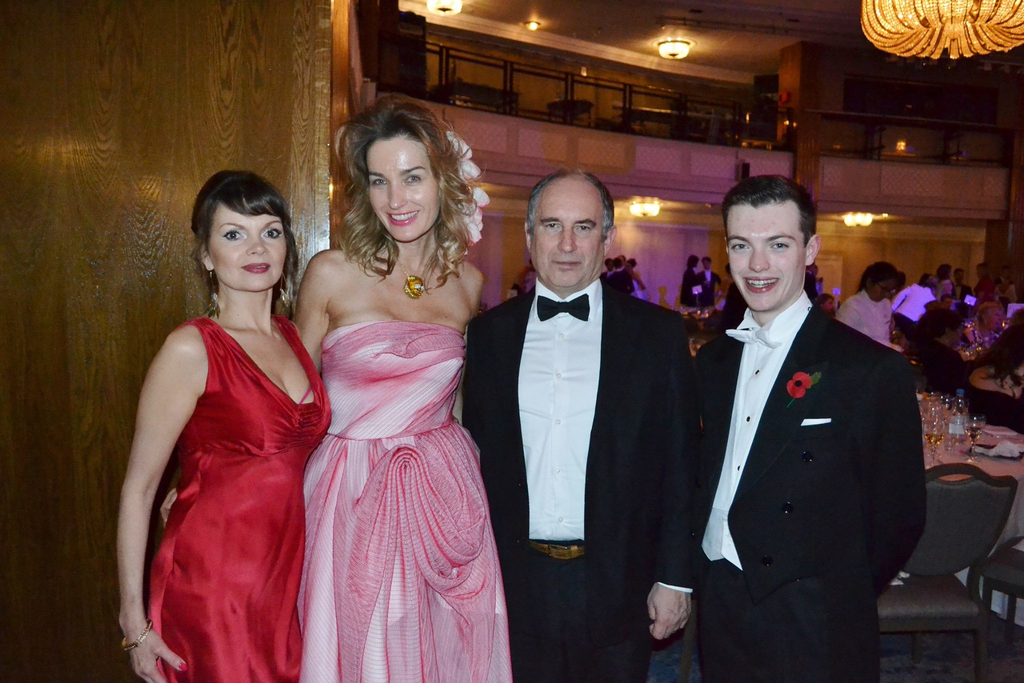 Peter Blue. Beata, Olga, myself & Issac at the Russian ball