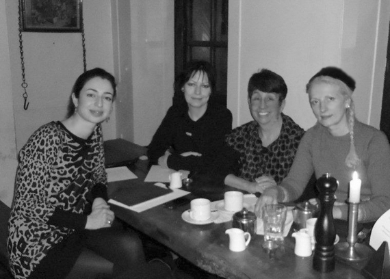 Mila Askarova, Gaye Black, Miriam Halahmy and JoWonder at Blacks Club, Soho, London
